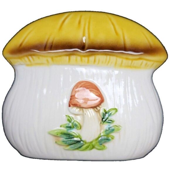 Vintage 1976 Sears Roebuck & Co Ceramic Merry Mushroom Napkin Holder Japan MCM - Picture 2 of 14